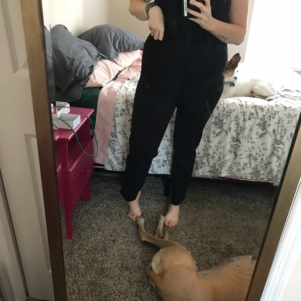 High Waisted Black Trousers